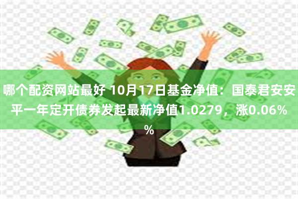 哪个配资网站最好 10月17日基金净值：国泰君安安平一年定开债券发起最新净值1.0279，涨0.06%